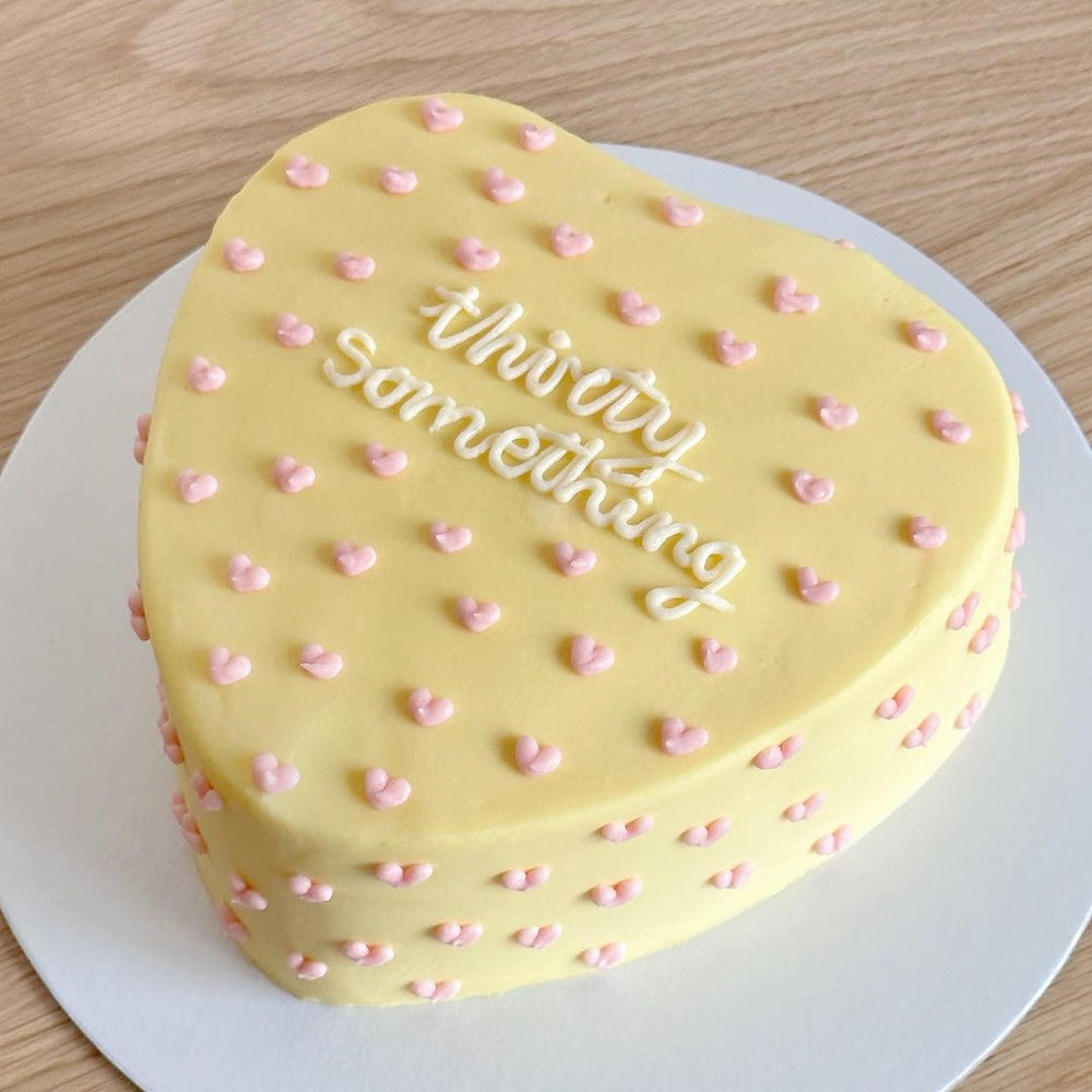 Cake full of hearts